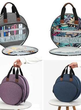 Yarn Storage Case Crochet Hooks Knitting Round handag Sewin