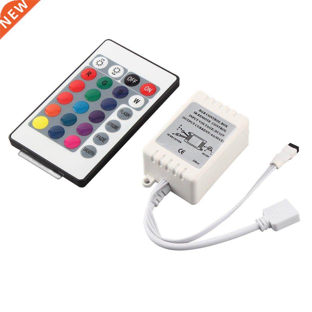RGB 16 Colors 24Keys Remote Control Box DC 12V 适用于 LED Li