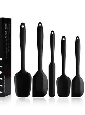 6Pcs Silicone Spatulas Cake Cream Scrapers Heat-Resistant Oi