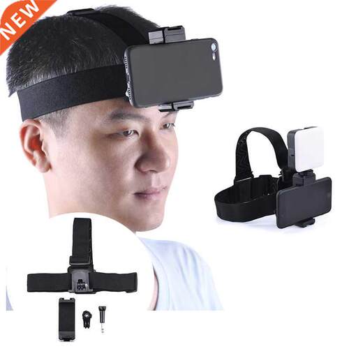 Headband Holder for Gopro Action Camera with Mount Clip Head