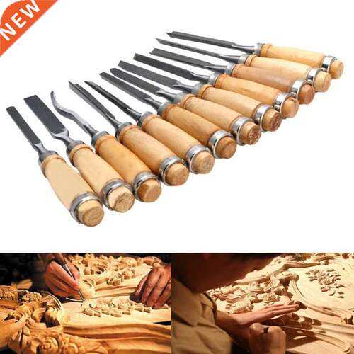 12pcsMulti Tool Hand Wood Carving Chisels Knife For Basic Wo