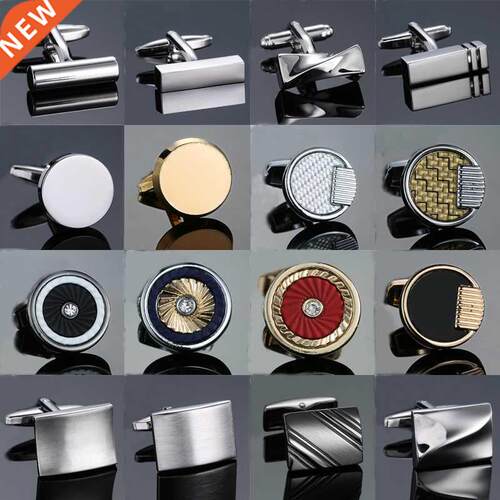 New Arrive Shirt Cufflinks Men steel Laser Engraving Cuff Li