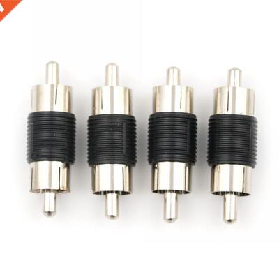Hgh Qualty 4 Peces RCA Male To Male RCA Coupler Connector
