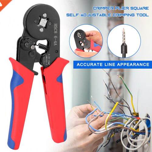 Hndheld Professionl Wire Crimper Plier Squre Self-djust