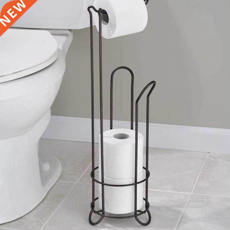 Stainless Steel Floor Standing Paper Roll Towel Holder Stand
