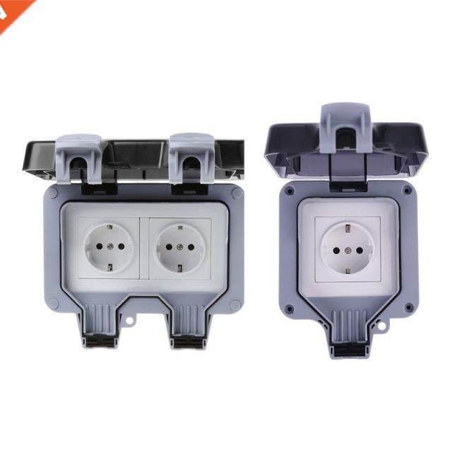 Outdoor Sockets Waterproof, Wall Electrical Outlets, IP66 Sw
