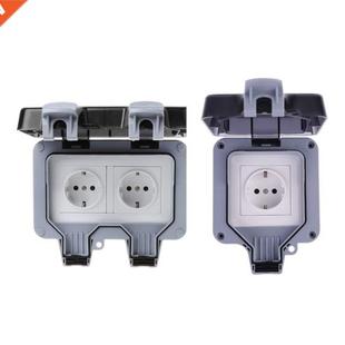 Outdoor Sockets Waterproof, Wall Electrical Outlets, IP66 Sw