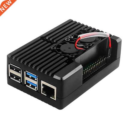 For Raspberry Pi 4 Model B Aluminum Alloy Protective Case CN