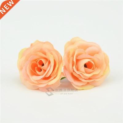 50pcs 2.5cm Mini Rose Cloth Artificial Flower Wedding Party