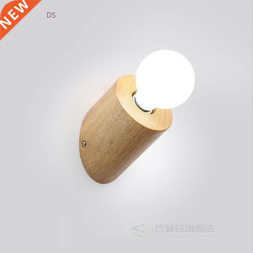 Nordic Wall Lamp desgin wood vanity lig Simplicity led E27