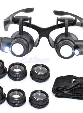 10X 15X 20X 25X LED Dole Eye Jeweler Repair Watch Magnifie