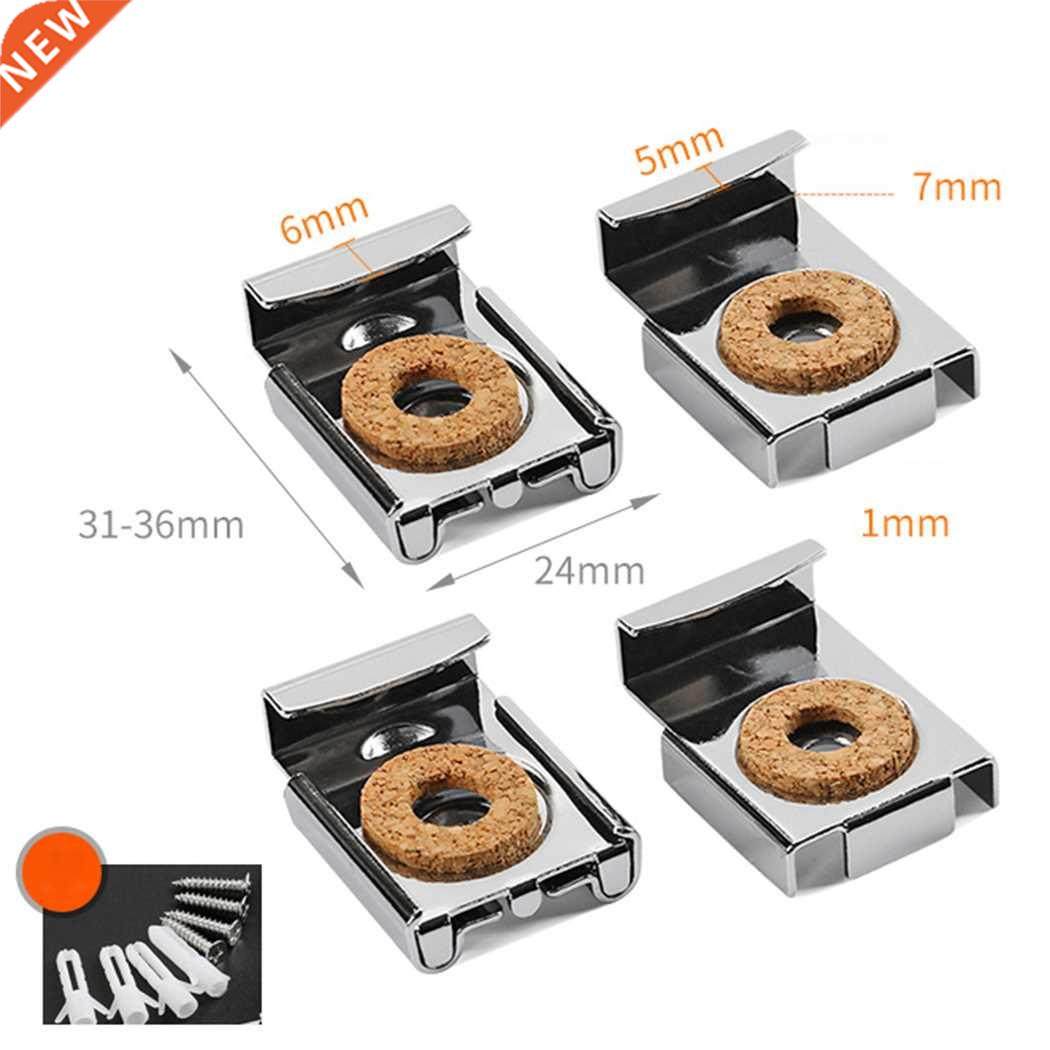 4PCS/Set Frameless Easy Install Square Bathroom Mirror Glass