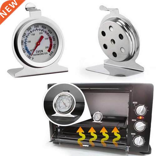 1Pcs Stand Dial Oven Thermometer Stainless Steel Gauge Gage
