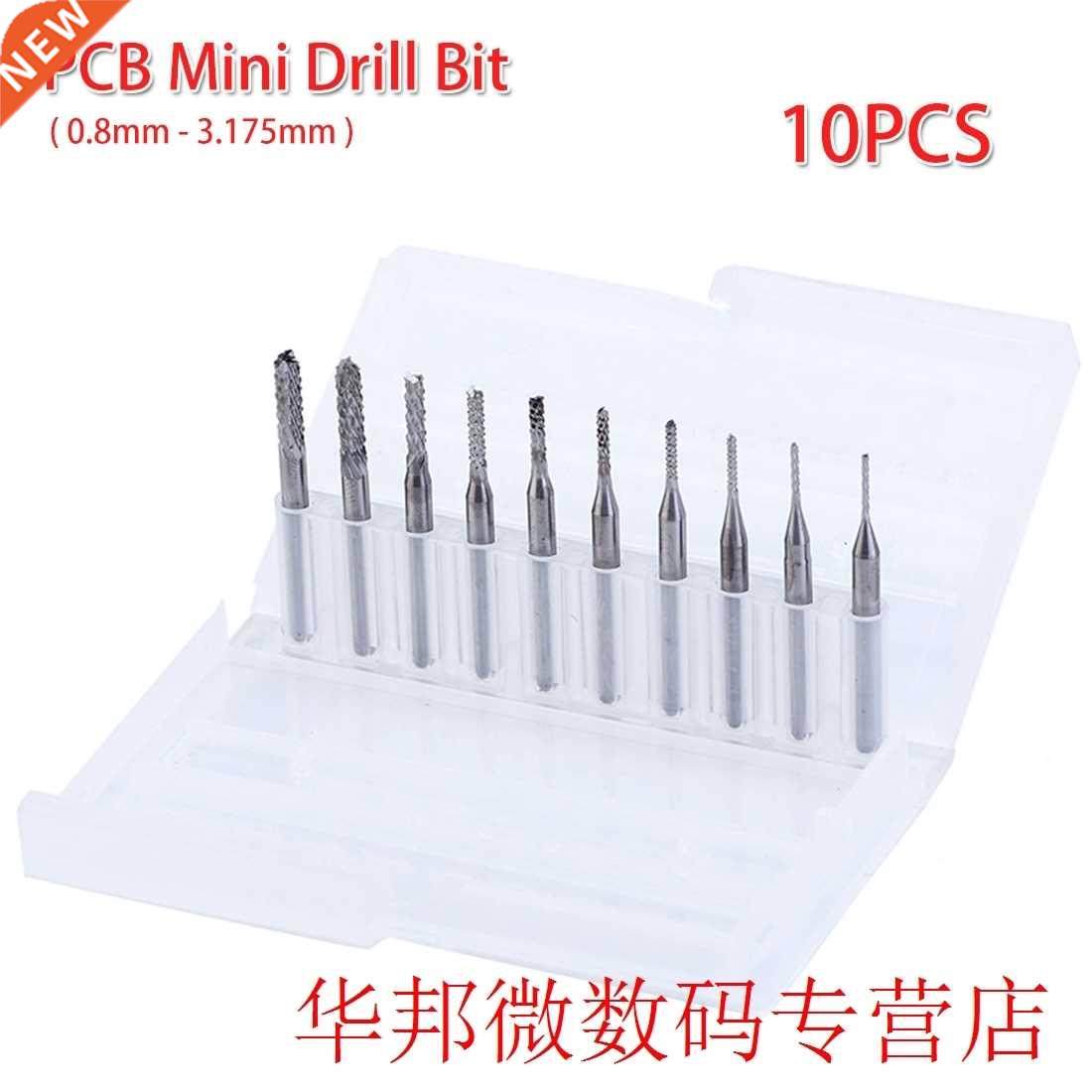 CNC End Mill PCB Engraving Cutter 10pcs 3.175mm Shank Rotary