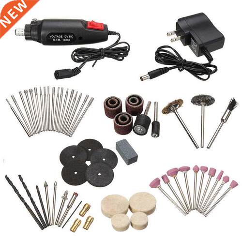 60Pcs Mini Grinders DC12V Mini Micro Small Drill Grinders Gr