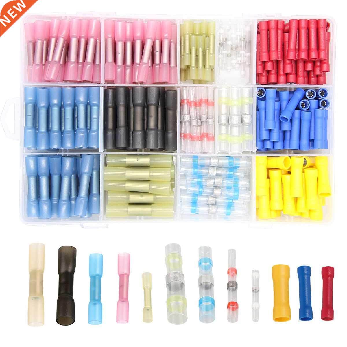 360PCS Heat Shrink Wire Butt Connectors Solder Sleeve Insula