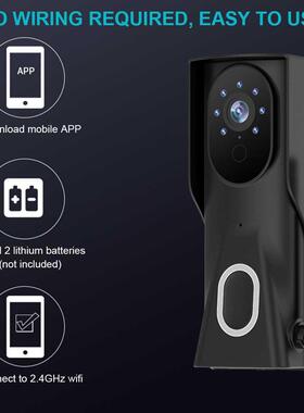 Wi-Fi Wireless Video Doorbell 1080P Visual Real-time Interco