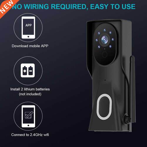 Wi-Fi Wireless Video Doorbell 1080P Visual Real-time Interco