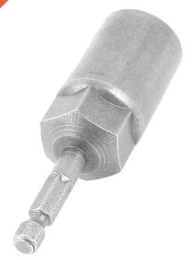 Gray 80x19mm Screwdriver Drill Hexagon Nut Driver Socket Bit