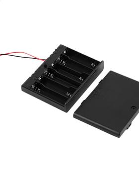 6 pcs AA Batteries Storage Case Box Holder With ON/OFF Swith