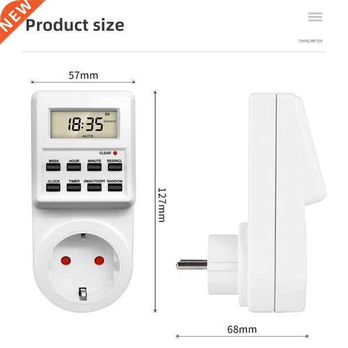 Electronic Digitl Timer Switch Socket Kitchen Timer Outlet
