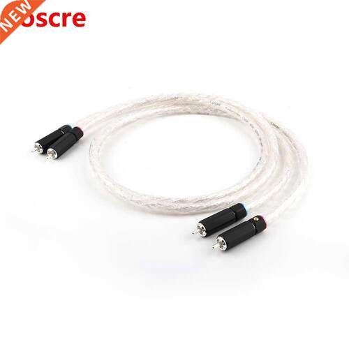 Hifi Audio RCA Plug Audio Cable Liton Silver Plated Dual Fil