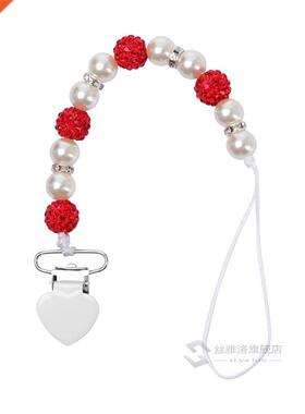 2020 Baby Pacifier Chain Infant Nipple Holder Wooden Beaded