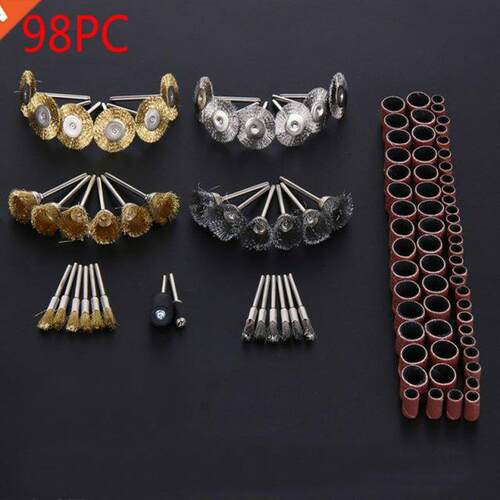 Steel Wire Pen Cup Brushes Set Accessories For Dremel Rotary