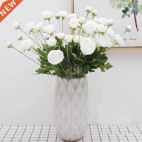 4 Hes White British Noble Royal Family Artificial Ranuncul