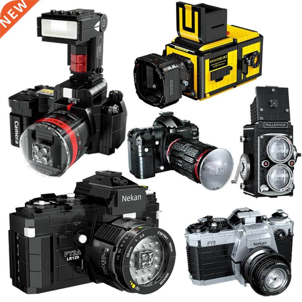 BZDA 2022 Mini Bricks New Retro Camera Model Building Blocks