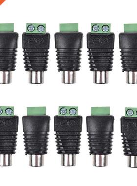 10 Pcs UTP Cat5/Cat6 Cable to AV RCA Female Jack Screw Termi