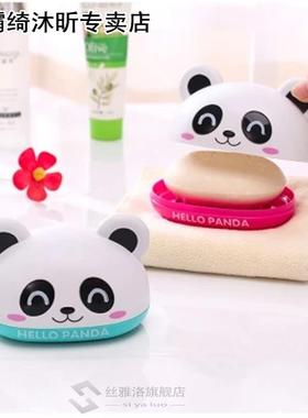 Cute with lid Doule layer soap holder Non-slip soap ox Toi