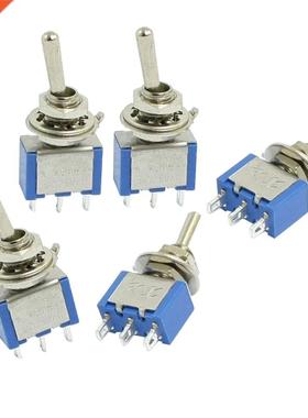 5 Pcs On/On SPDT Pole Double Throw Mini Switch AC 250V/5A 12