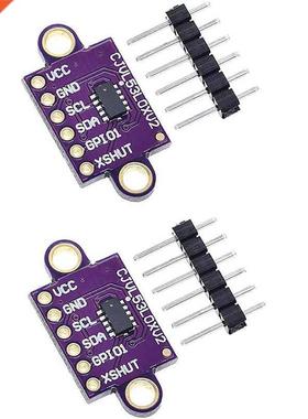 2Pcs VL5L0X Time-Of-Flight ToF Ranging Sensor Breakout 940N