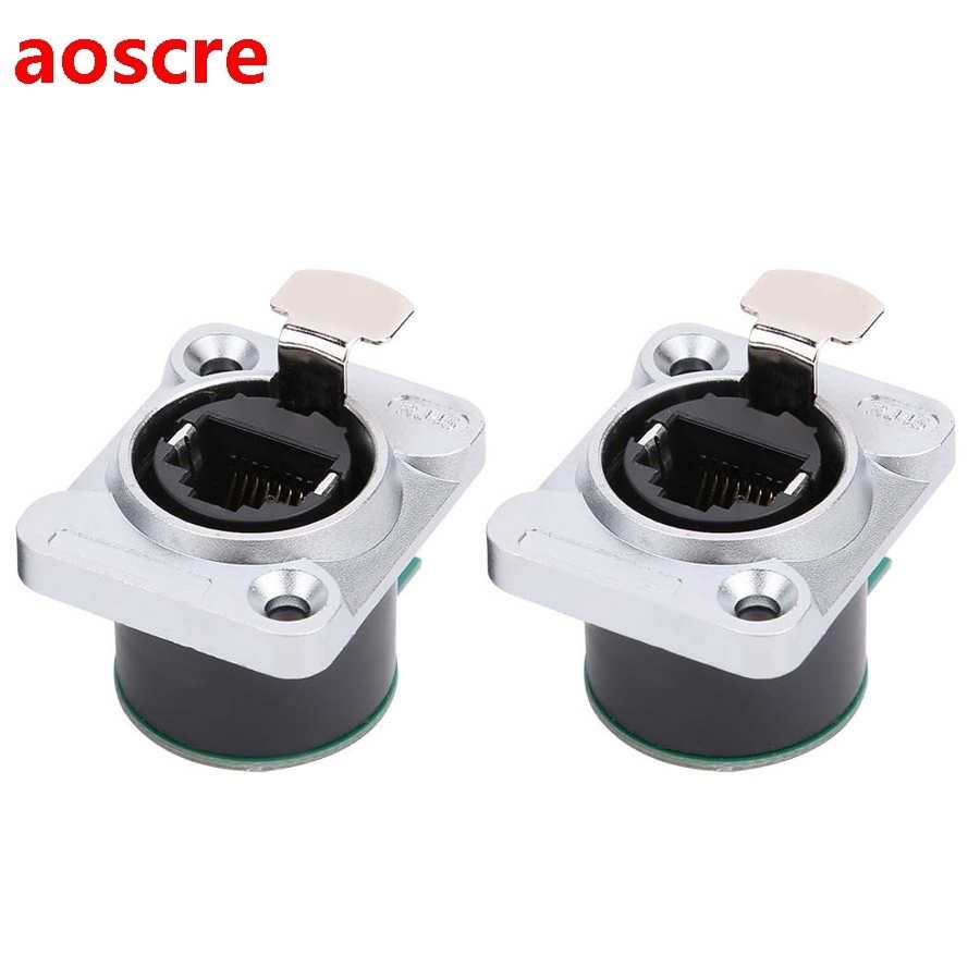 2pcs rj45 pcb panel fire retardant durable insulator materia