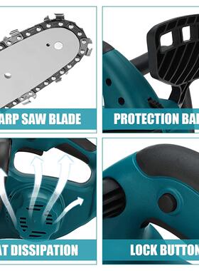 10 Inch Brushless Cordless Chainsaw Electric Saw Bracket Woo