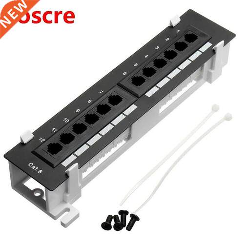 Network Tool Kit 12 Port CAT6 Patch Panel RJ45 Networking Wa