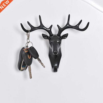 Wall Hangng Hook Vntage Deer Head Antlers for Hangng Clot