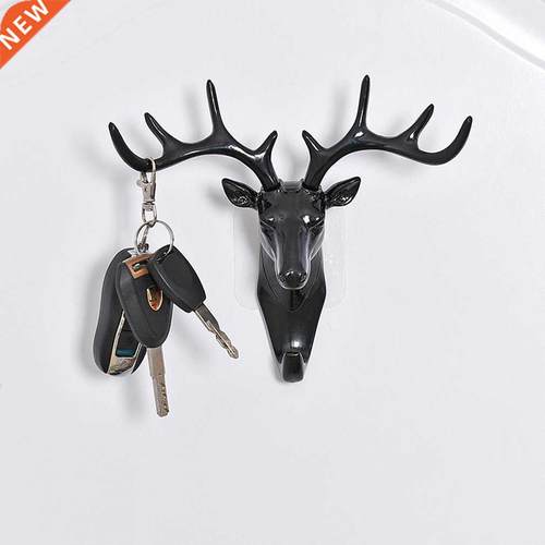 Wall Hangng Hook Vntage Deer Head Antlers for Hangng Clot