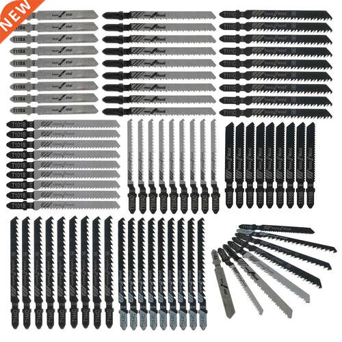 80pcs Lengthen Jig Saw Blade Jigsaw Blades Set Metal Wood As