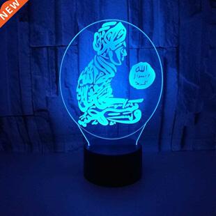 3D Visual Ara Man Lamp Led Nig Lig Kids Touch Usb Creati