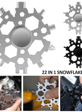 22 In 1 Snowflake Snow Wrench Tool Spanner Hex Wrench Multif