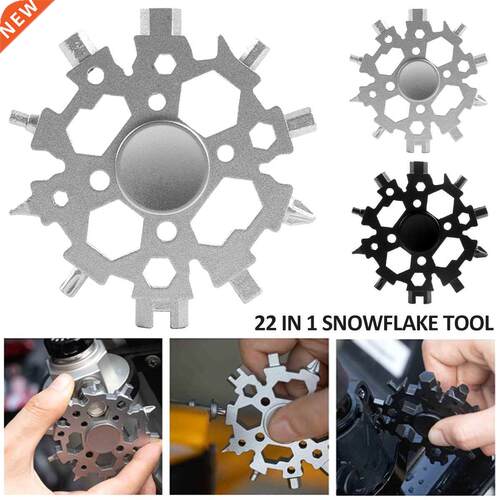 22 In 1 Snowflake Snow Wrench Tool Spanner Hex Wrench Multif