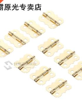10Pcs Gold Metal Furniture Hinges Cabinet Drawer Door Hinge