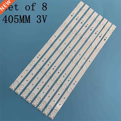 New Kit 8 PCS 5LED 405mm LED strip For Polaroid TQL43F4PR00