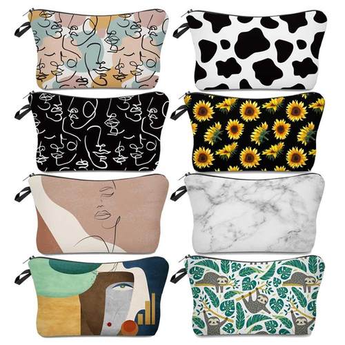Deanfun Sloth Abstract Art Cosmetic Bag Waterproof Printing