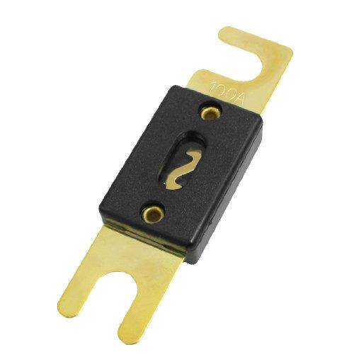 10x Gold Tone Black Car Auto Audio System Protection ANL Fus