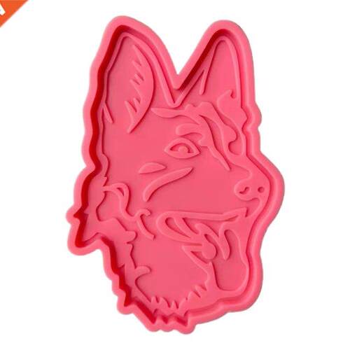 Dog Head Shaped Coaster Epoxy Resin Mold Cup Mat Pad Silicon