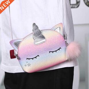 Rainbow Sequin Shoulder Bag Unicorn Crossbody Bags for Women