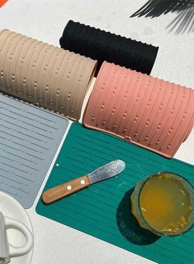 Durable Silicone Dishes Protector Sink Mat Table Kitchen Hom